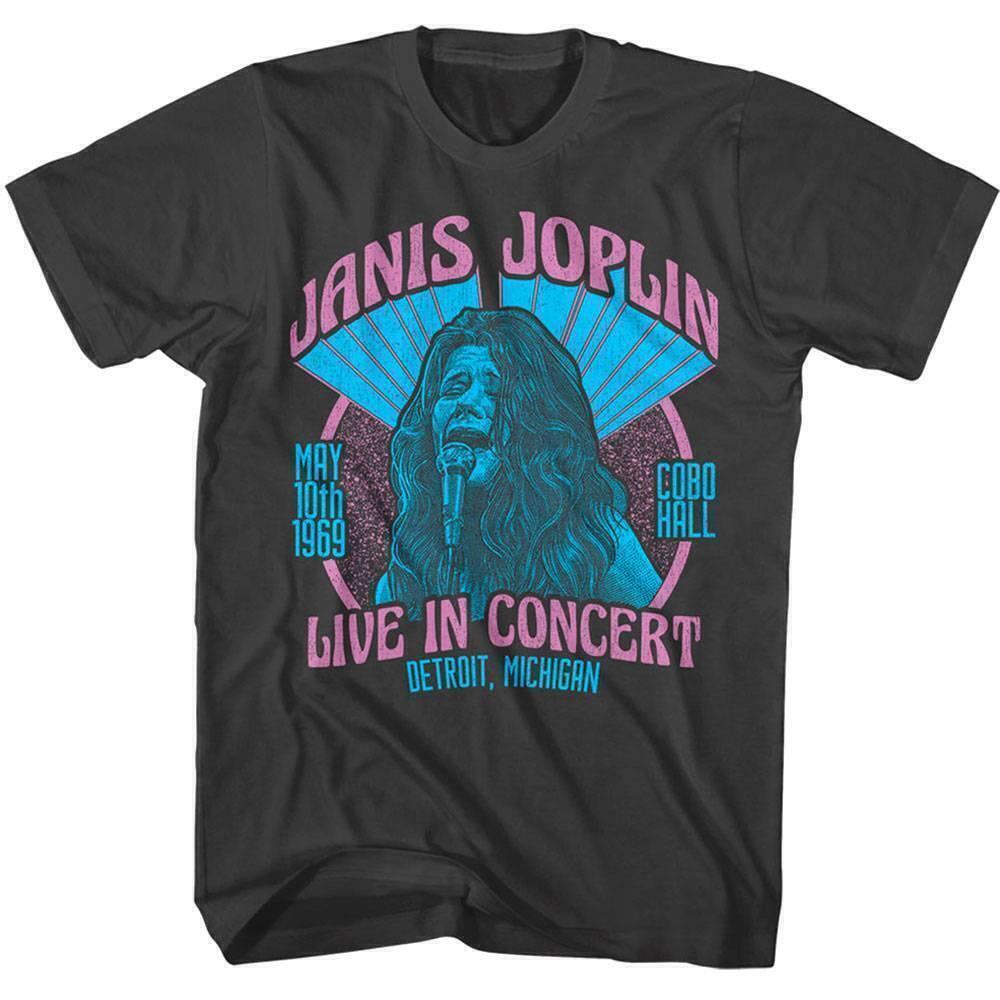 Janis Joplin Detroit Concert Retro Music Fan Unisex T-Shirt